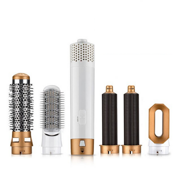 Professional curling iron with versatile attachments