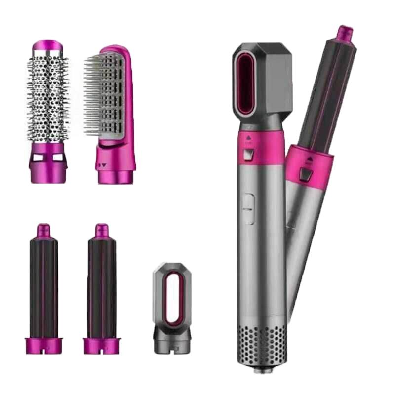 Professional curling iron with versatile attachments