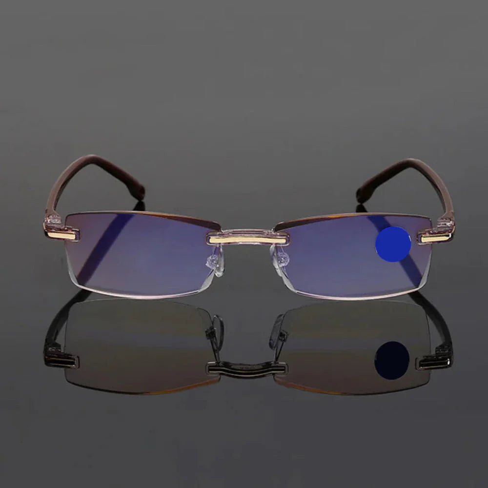 Elegante rahmenlose Lesebrille für grenzenlosen Komfort