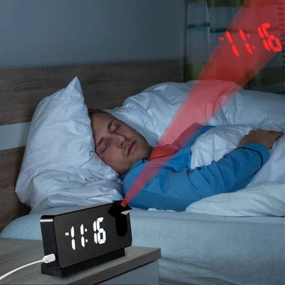 Projection alarm clock for a perfect start to the day