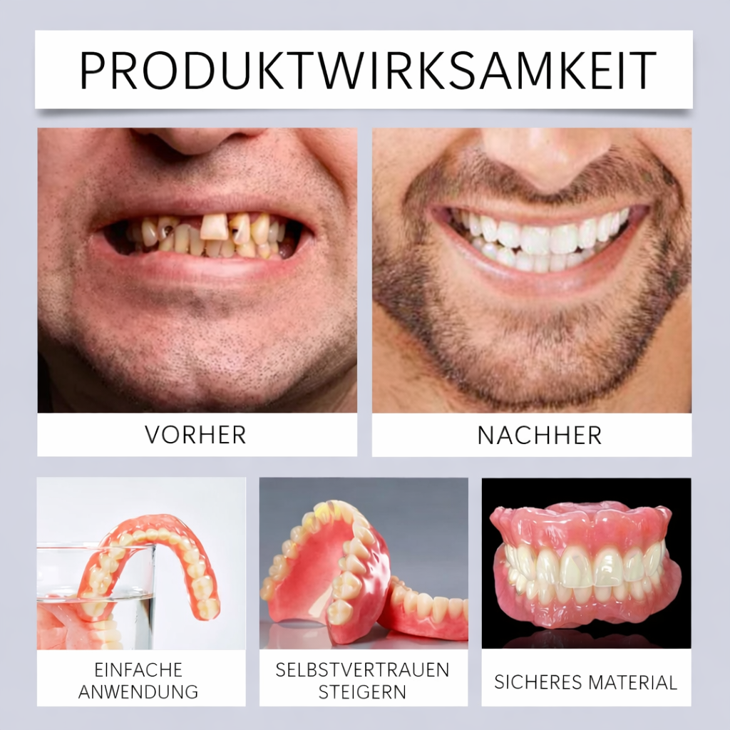 Zahnersatz | Silikon-Kissen für Prothesen | Rutschfest | ComfortSoft
