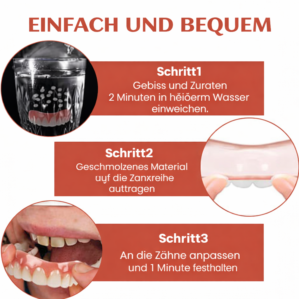 Zahnersatz | Silikon-Kissen für Prothesen | Rutschfest | ComfortSoft