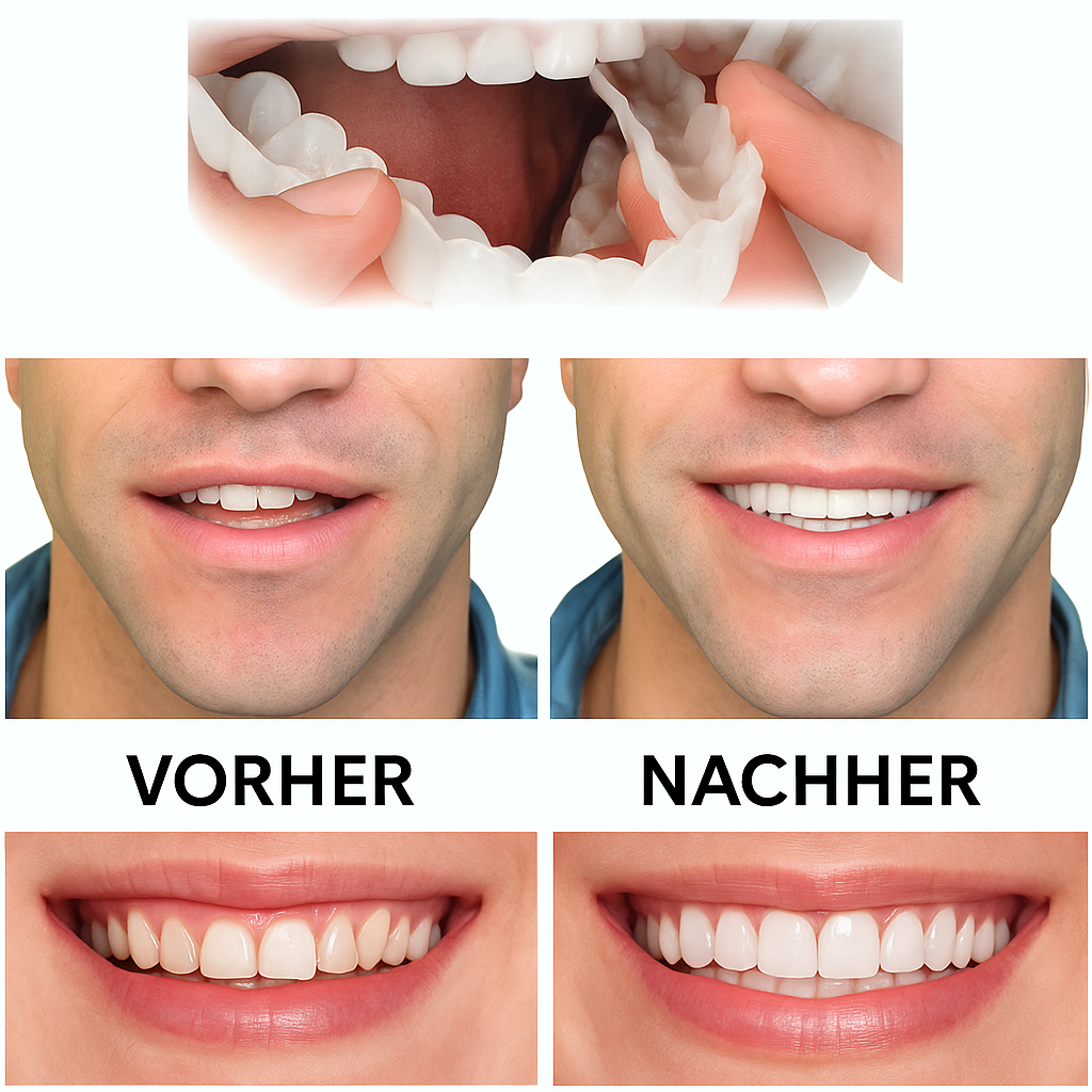 Schnelle, bequeme Zahnprothese für ein strahlendes Lächeln
