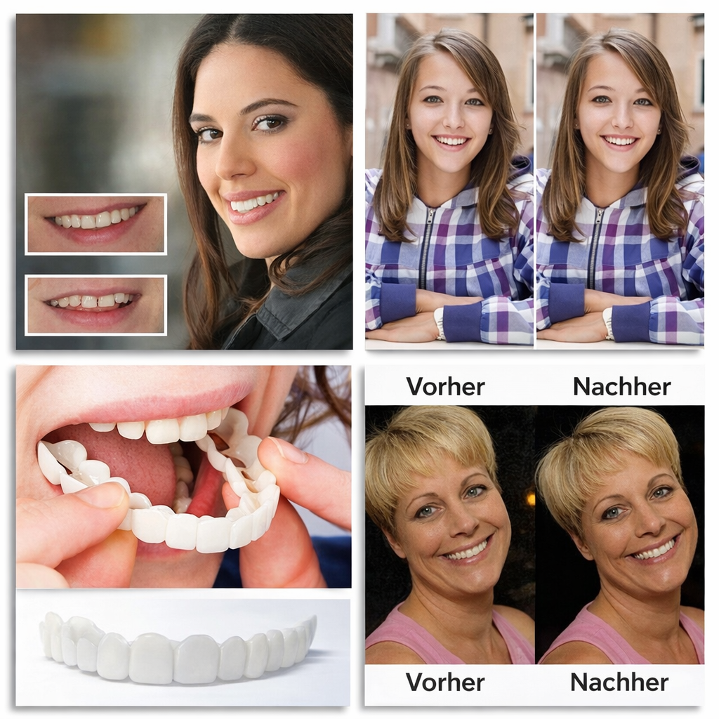 Schnelle, bequeme Zahnprothese für ein strahlendes Lächeln