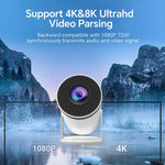 Tragbarer Mini-Projektor mit Android 12 und 130 Zoll Projektion