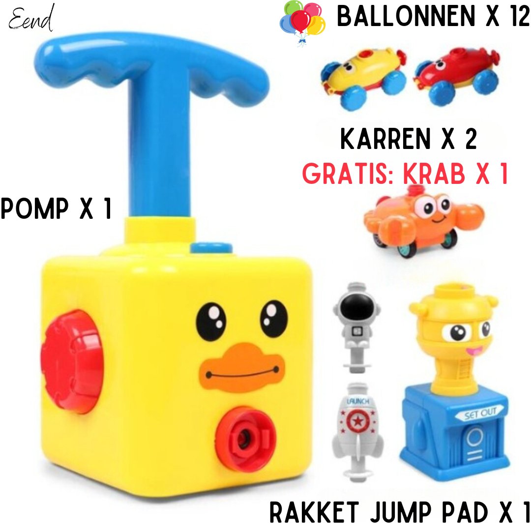 Air Powered Balloon Car Pump Set for Endless Fun