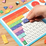 Magnetisches Bruchpuzzle Buch für kinderleichtes Lernen