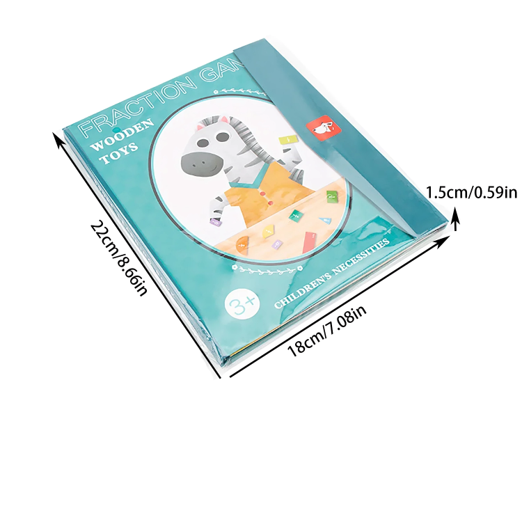 Magnetisches Bruchpuzzle Buch für kinderleichtes Lernen