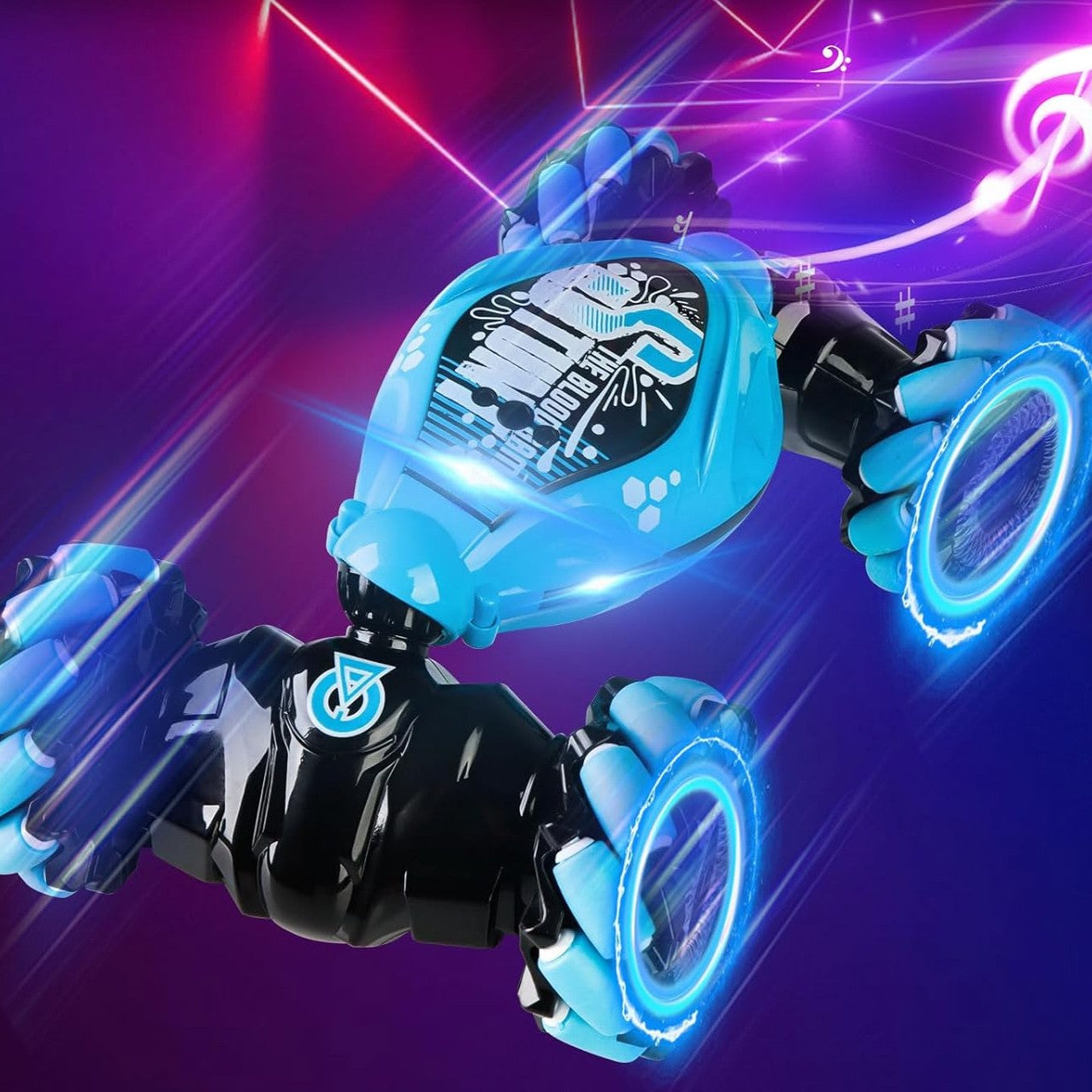 Gestensteuerung RC-Buggy mit 360° Tricks und LED-Lichtern