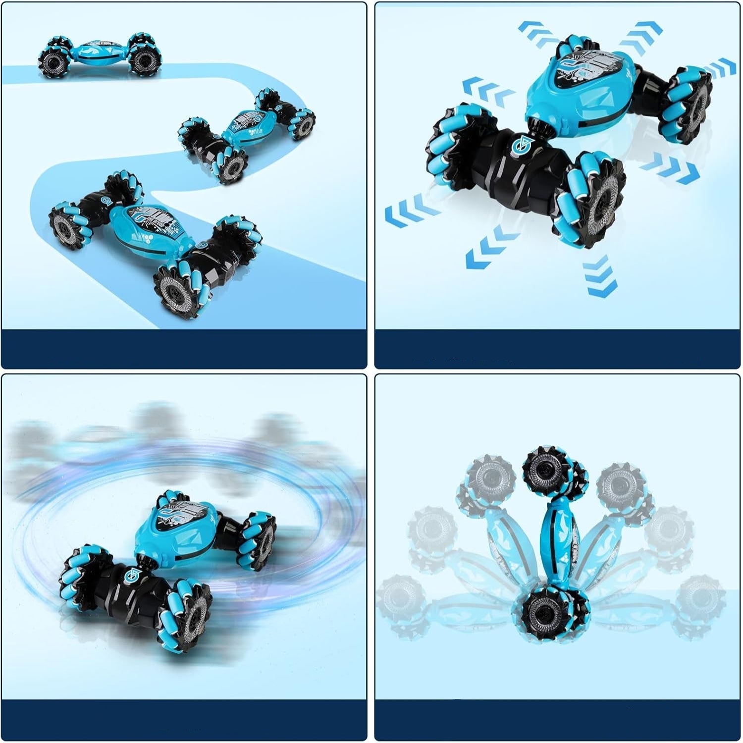 Gestensteuerung RC-Buggy mit 360° Tricks und LED-Lichtern
