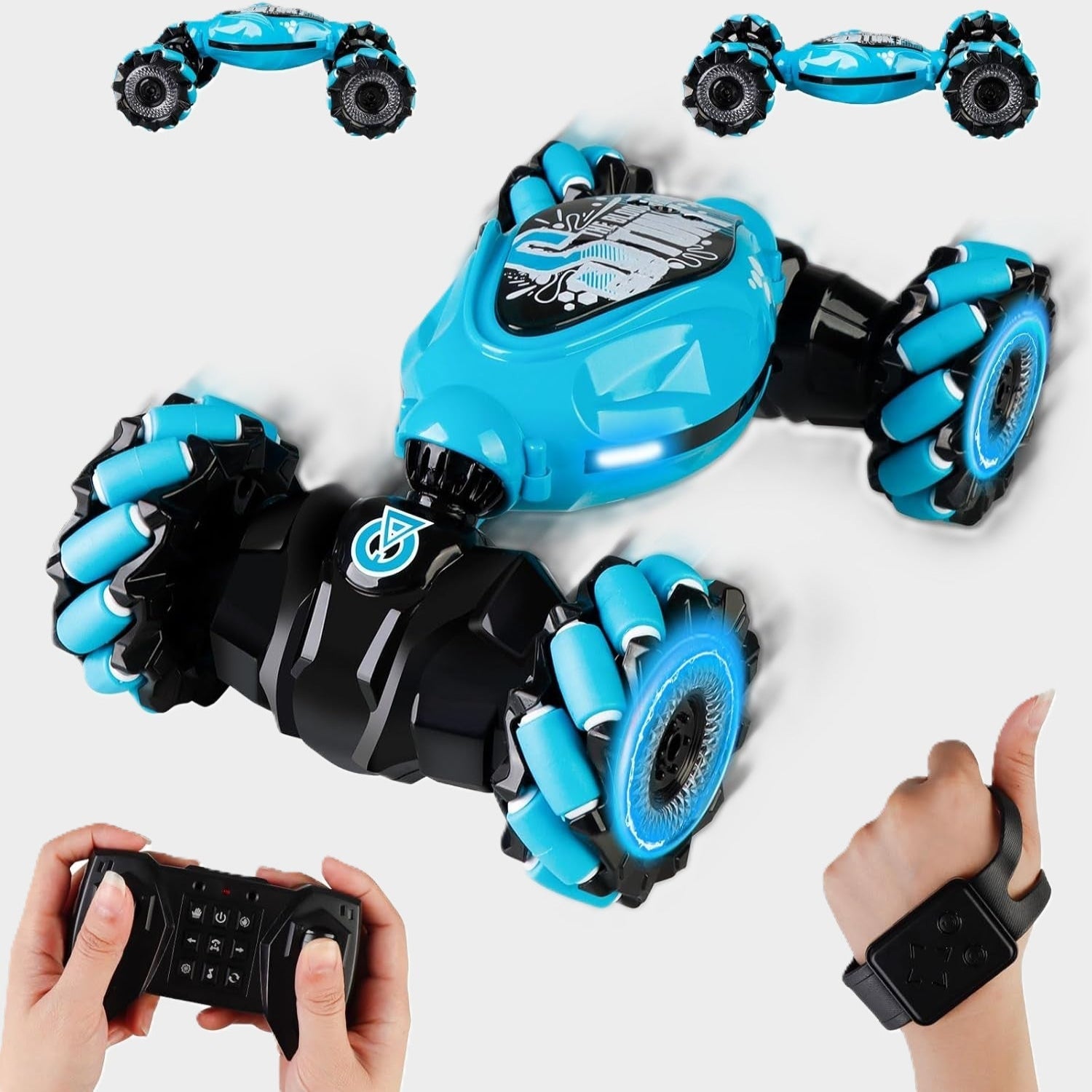 Gestensteuerung RC-Buggy mit 360° Tricks und LED-Lichtern