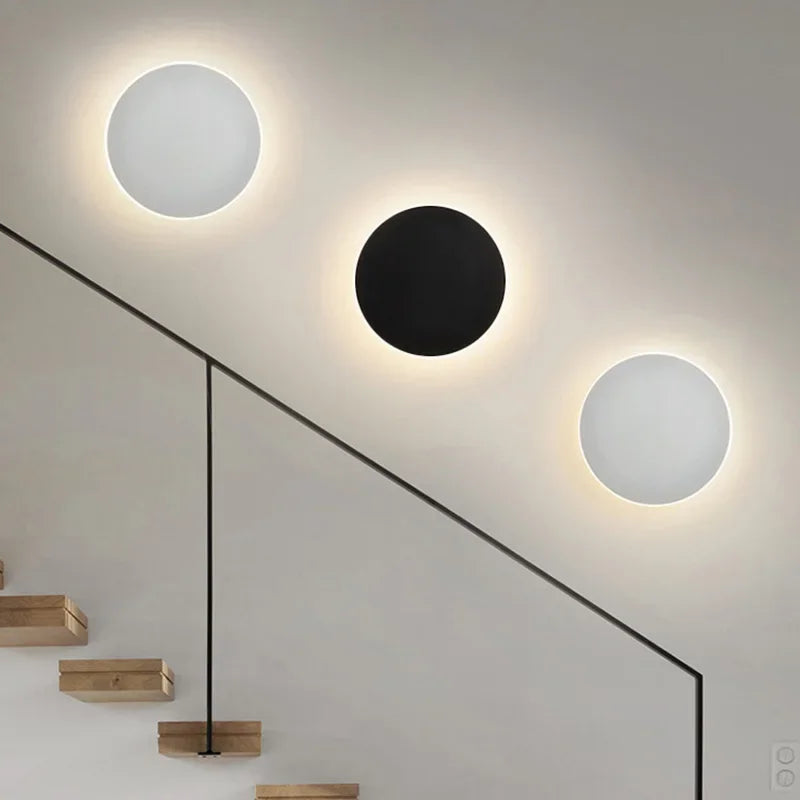 Runde Lumeo LED Wandleuchte – Dimmbar, 20/30 cm – Touch- und Sensorsteuerung