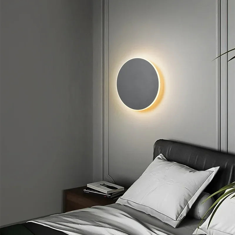 Runde Lumeo LED Wandleuchte – Dimmbar, 20/30 cm – Touch- und Sensorsteuerung
