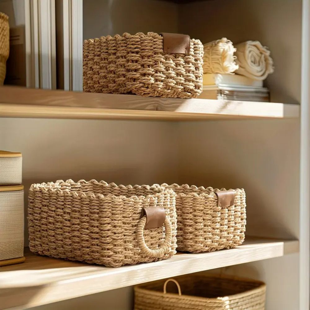 Stylish Storage Baskets – Handmade Set (3 pieces)