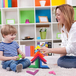 Colorful Wooden Rainbow Stacking Toy for Creative Children
