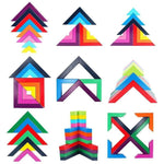 Colorful Wooden Rainbow Stacking Toy for Creative Children