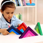 Colorful Wooden Rainbow Stacking Toy for Creative Children