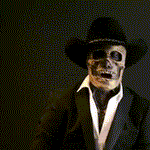Kreative Halloween Totenkopfmaske mit Gehirn-Design
