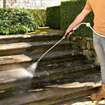 Revolutionärer Gartenreiniger mit Hochdruckdüse