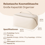 Elegante Kosmetiktasche mit großem Stauraum für Reisen