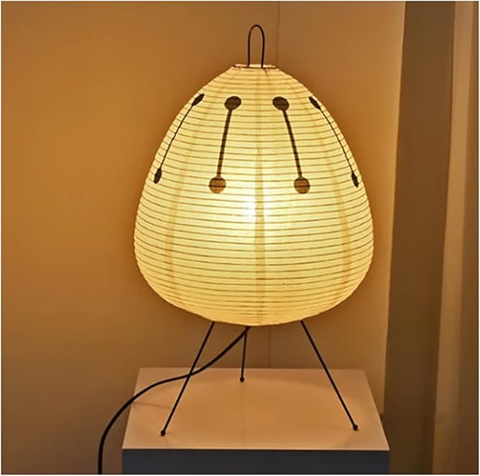 Elegante Reispapierlampe | Japanische Tischlampe für Gemütlichkeit