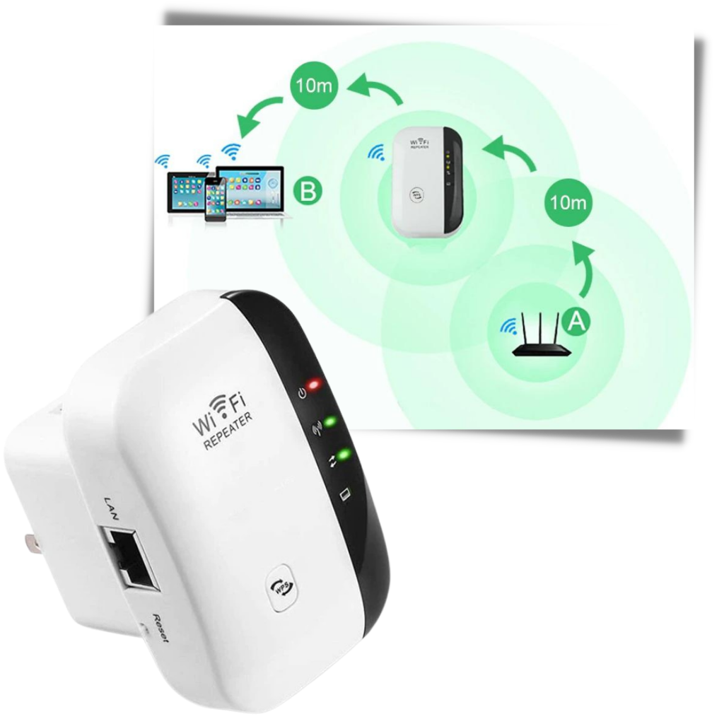 Wi-Fi Range Extender for Home and Office