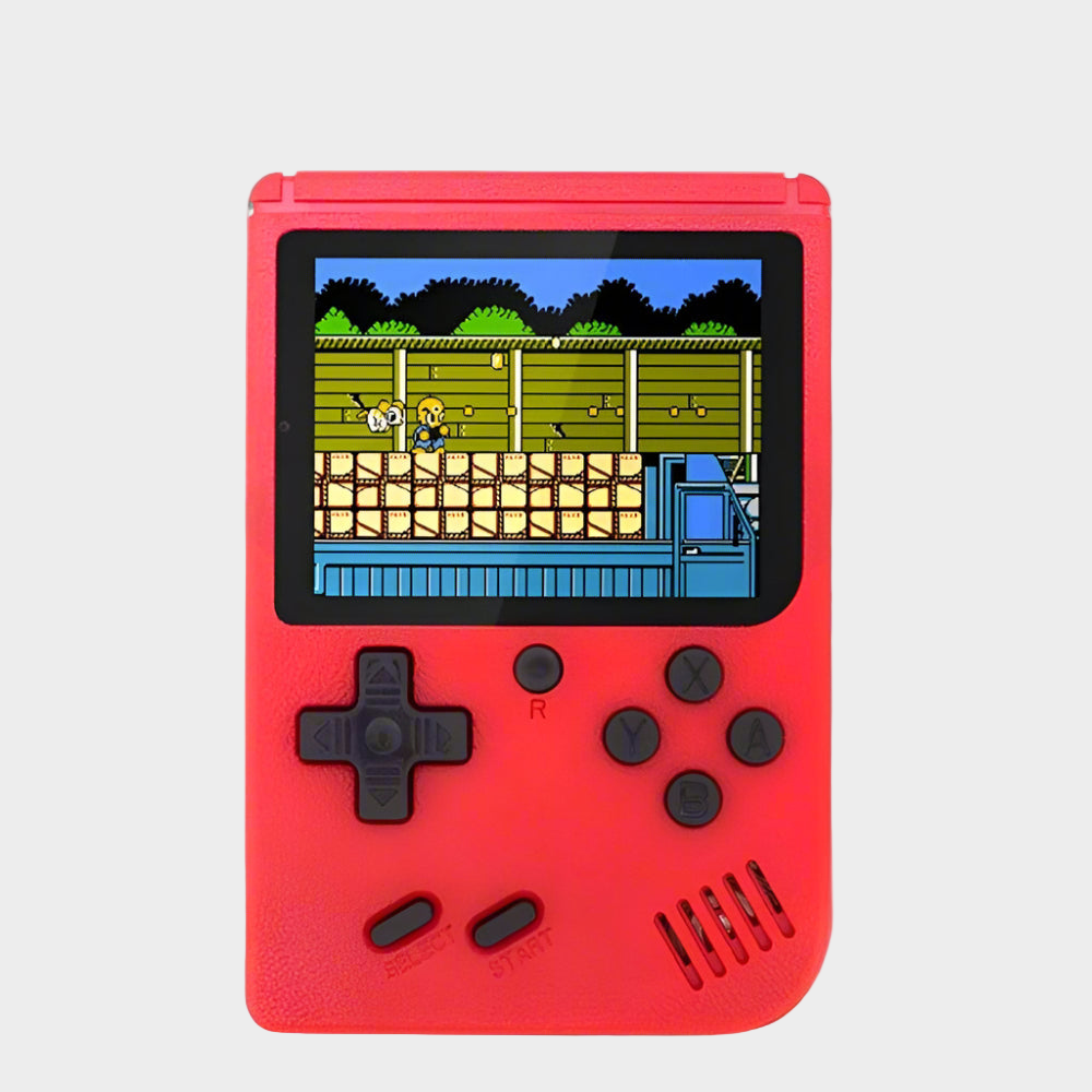 Kompakte Retro-Spielkonsole mit 400 Klassikern für unterwegs