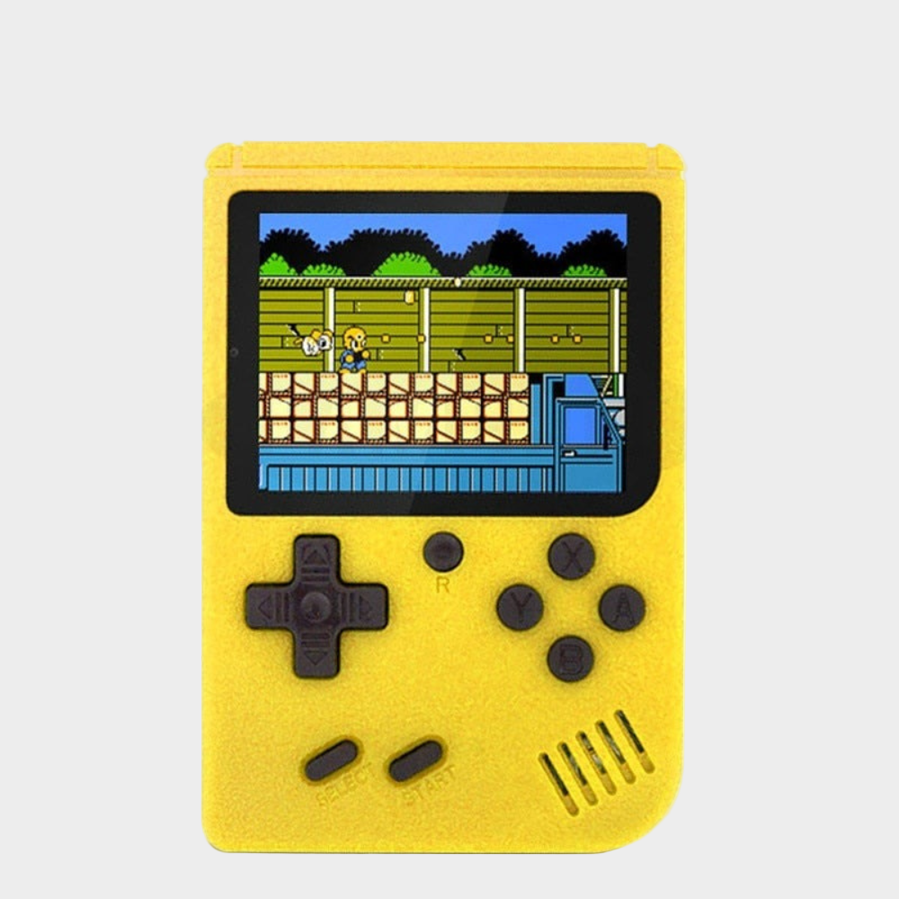 Kompakte Retro-Spielkonsole mit 400 Klassikern für unterwegs