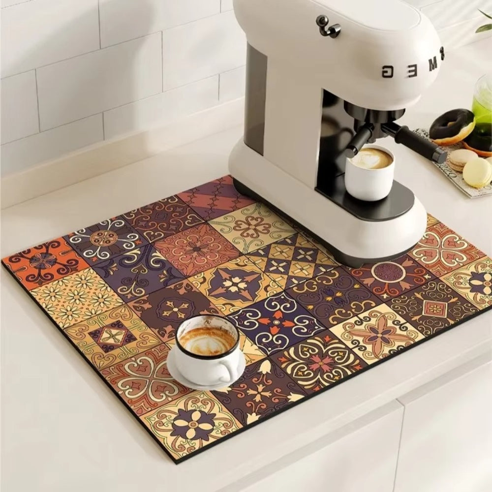 Vintage-inspirierte Kaffeemat für eine stilvolle Küche