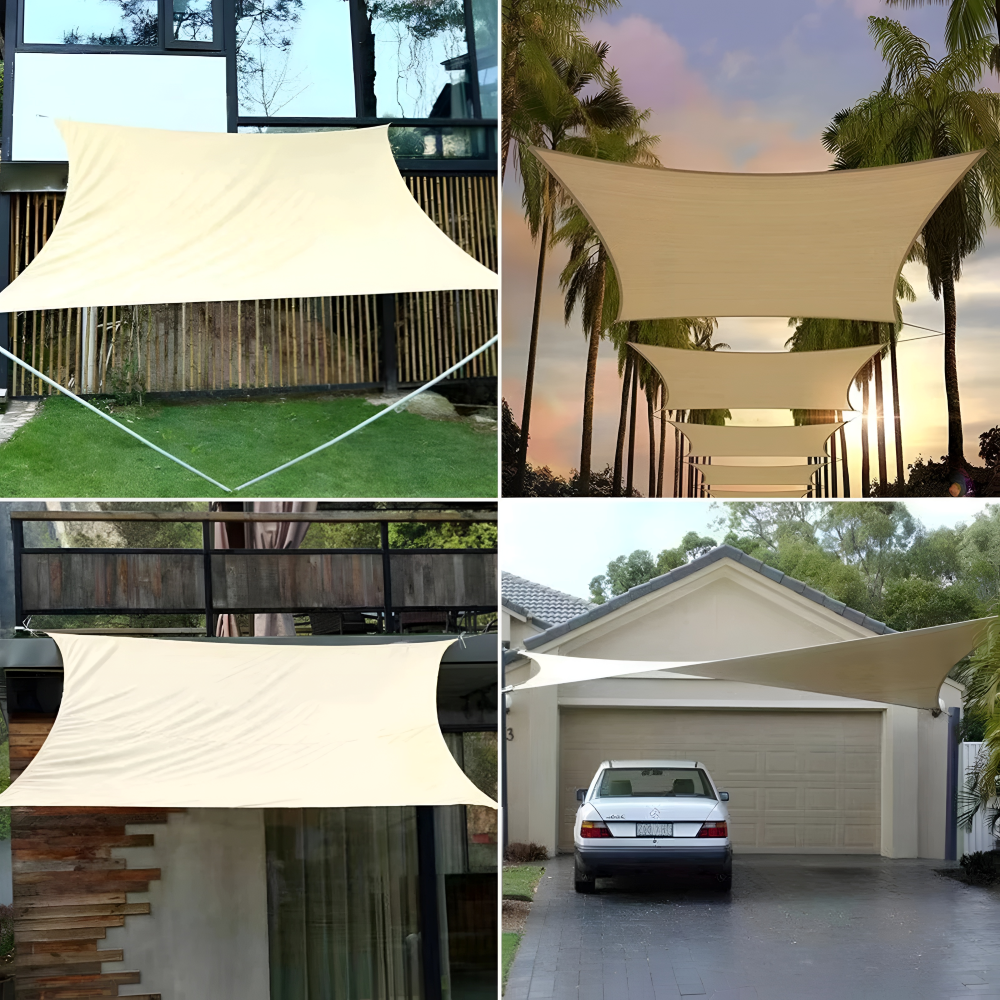Sun Protection Paradise – Waterproof Rectangular Sun Shade Sail for Outdoor Areas