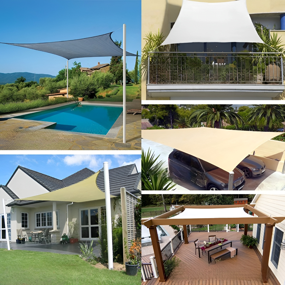 Sun Protection Paradise – Waterproof Rectangular Sun Shade Sail for Outdoor Areas