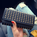 Elegante Damen-Ledertasche mit Nieten | LuxeVogue