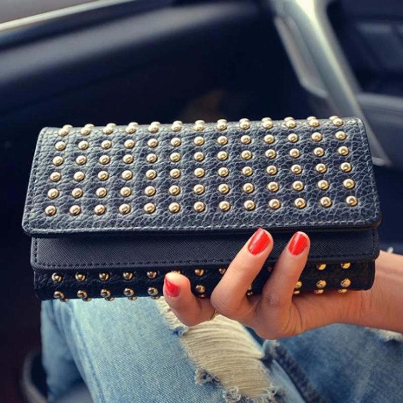 Elegante Lange Damenbrieftasche aus Kunstleder