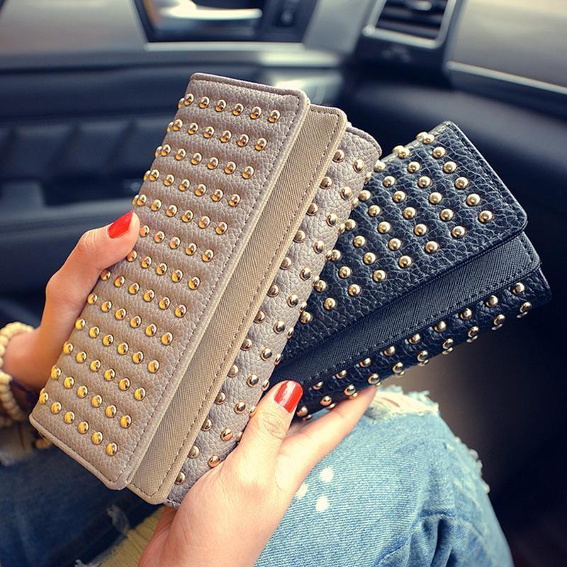 Elegante Lange Damenbrieftasche aus Kunstleder