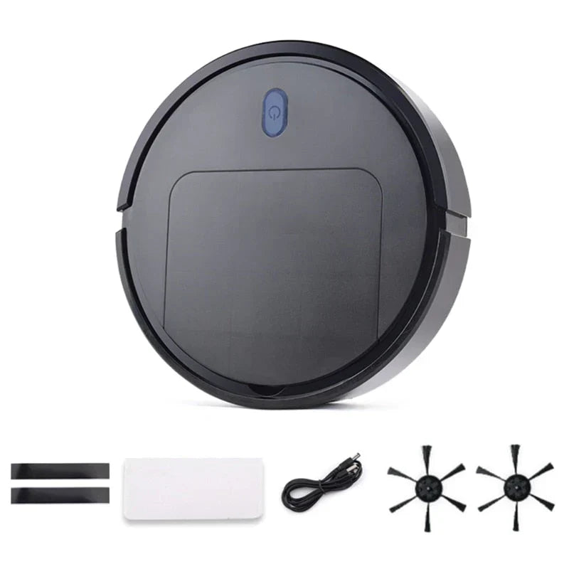 Smart robotic vacuum cleaner with 3-in-1 functionality