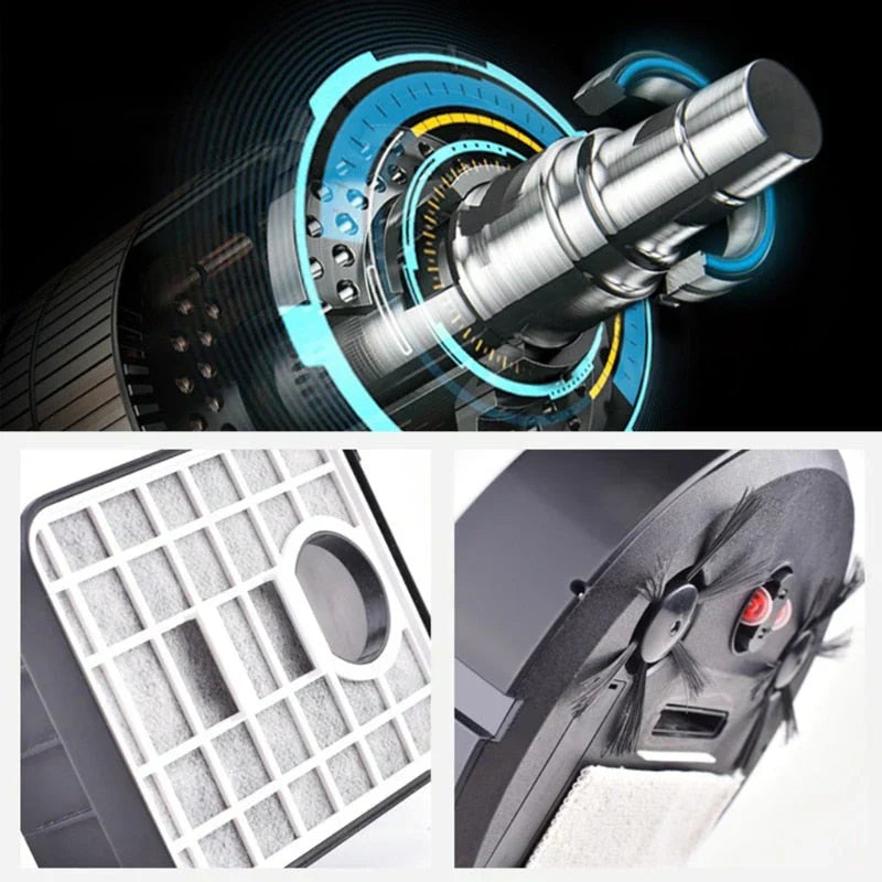 Smart robotic vacuum cleaner with 3-in-1 functionality