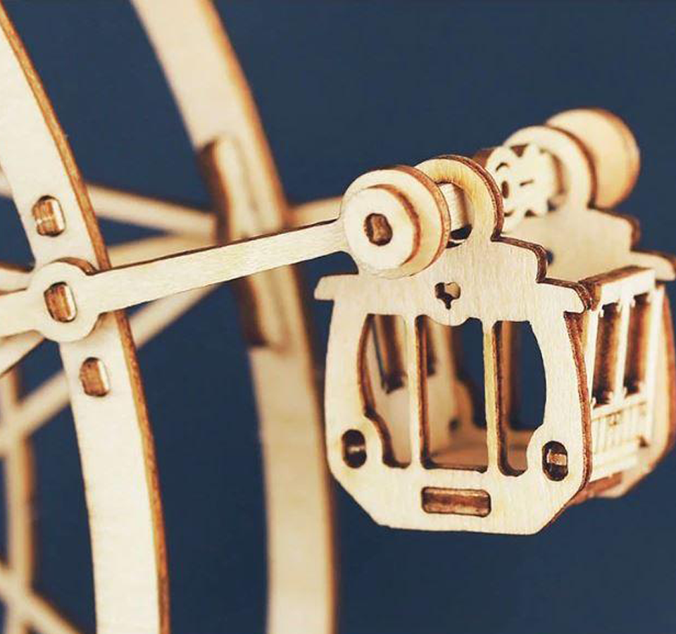 Mechanische Musikdose - Riesenrad