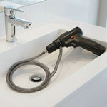 Effizienter Abflussreiniger mit motorisiertem Spiralsystem
