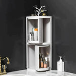 Praktischer Eck-Badezimmer-Organizer mit Drehfunktion