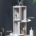 Praktischer Eck-Badezimmer-Organizer mit Drehfunktion