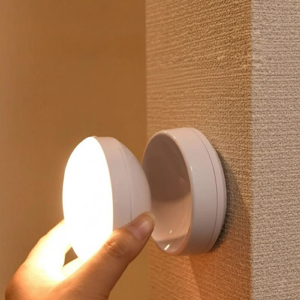 Magnetische LED Nachtlampe mit Bewegungsmelder – USB-C Aufladbar