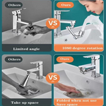 FlexiJet Faucet Attachment | 1080° Rotation for Effortless Cleaning