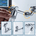 FlexiJet Faucet Attachment | 1080° Rotation for Effortless Cleaning