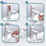 FlexiJet Faucet Attachment | 1080° Rotation for Effortless Cleaning