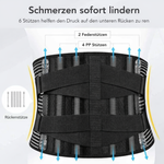 Rückenschmerzlinderer | Flexibles Stützsystem für die Wirbelsäule | Verstellbarer Lendenstützgürtel
