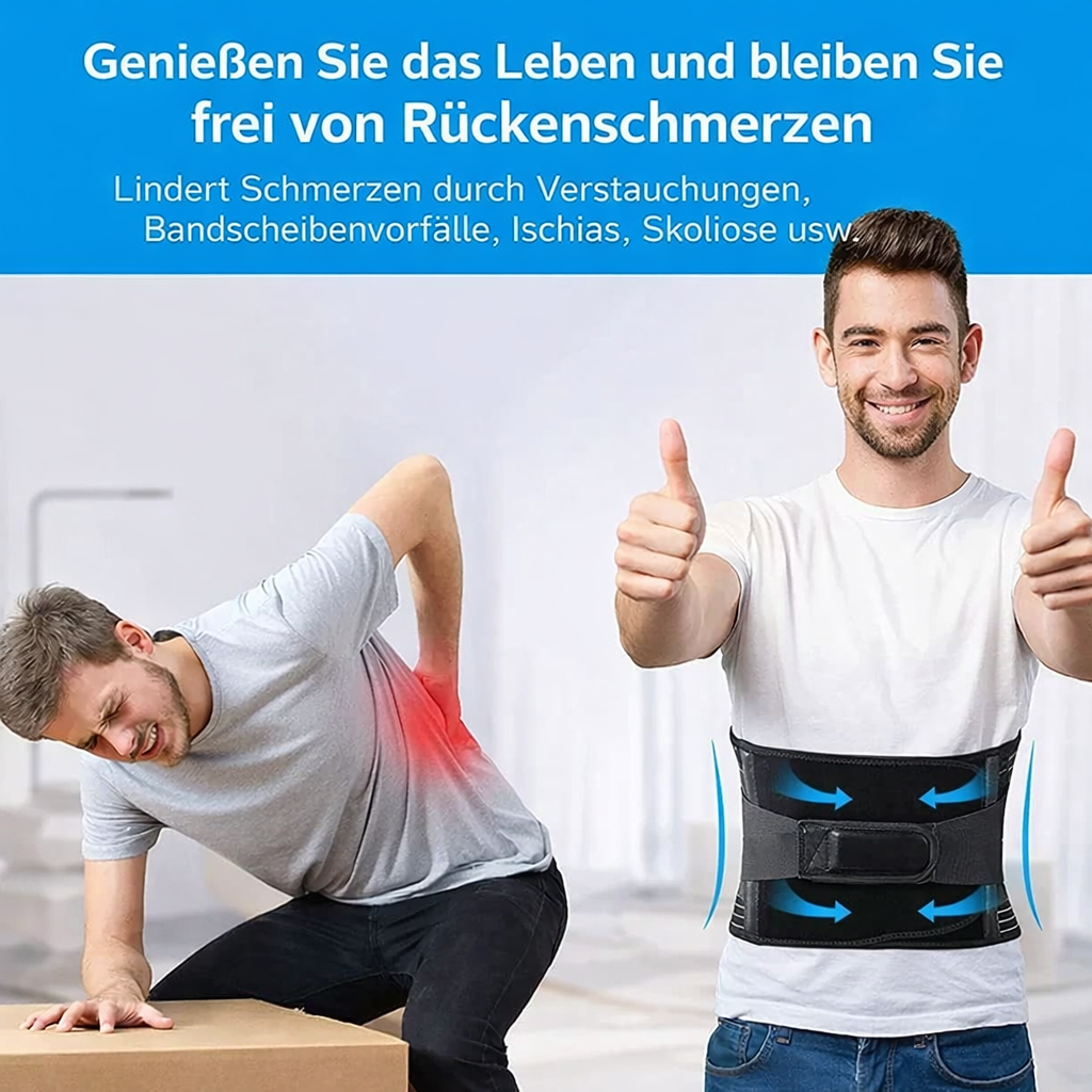 Rückenschmerzlinderer | Flexibles Stützsystem für die Wirbelsäule | Verstellbarer Lendenstützgürtel