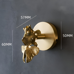 Wandhaken mit Tiermotiv in edlem Gold