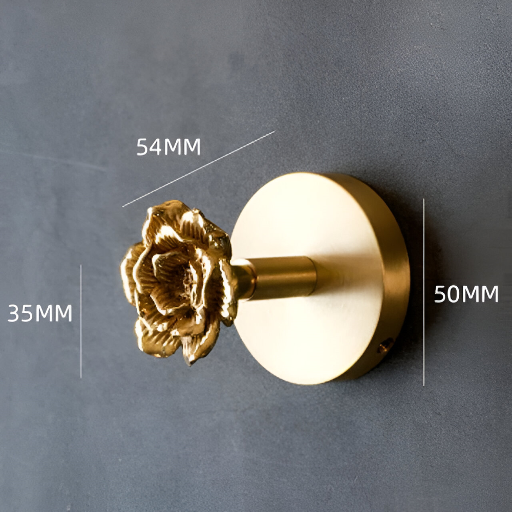 Wandhaken mit Tiermotiv in edlem Gold