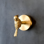Wandhaken mit Tiermotiv in edlem Gold