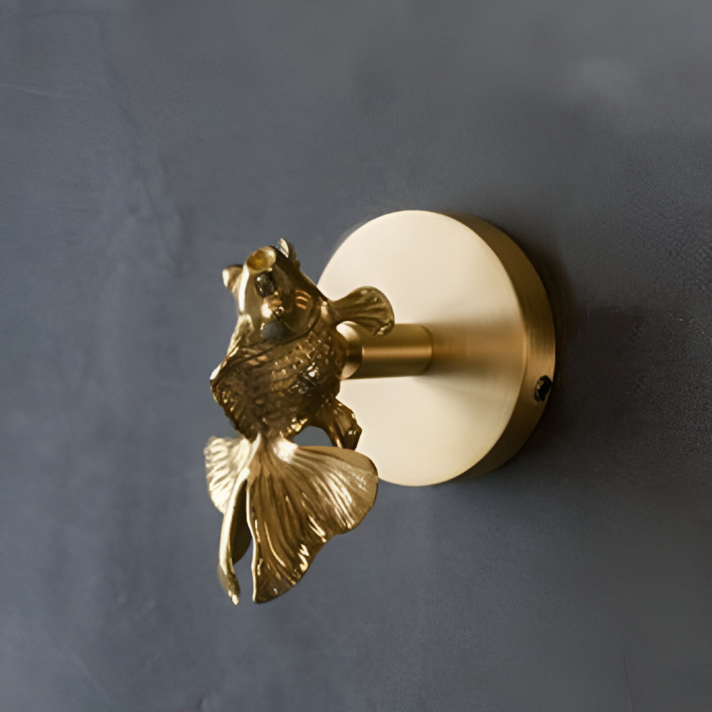 Wandhaken mit Tiermotiv in edlem Gold